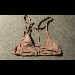 437 Espresso Sanders Bikini Top NWOT